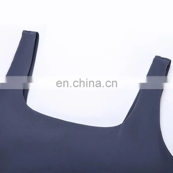 OEM High Quality Women Breathable Gym Top Crop Fitness Athletic Workout Running Push Up Nude Yoga Sports Bra With Removable Pads photo-4