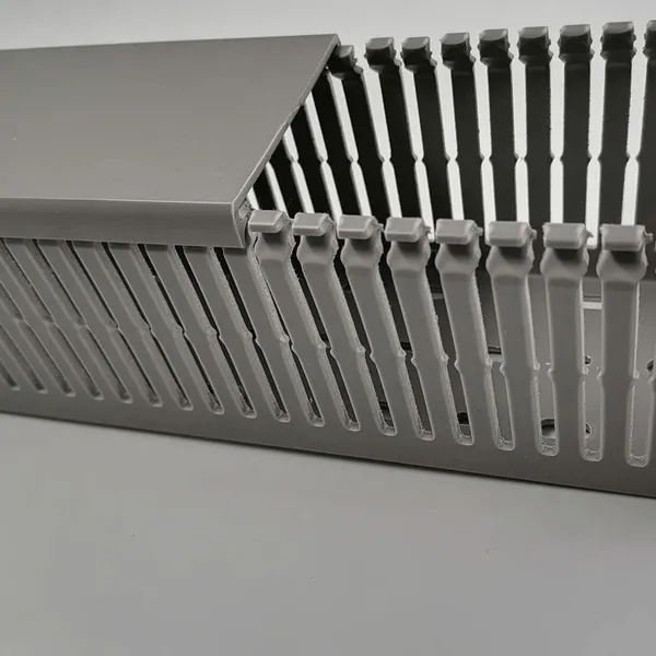 Rigid PVC Cable Trunking, Slotted Wiring Duct,slotted Cable Trunking,cable Raceway