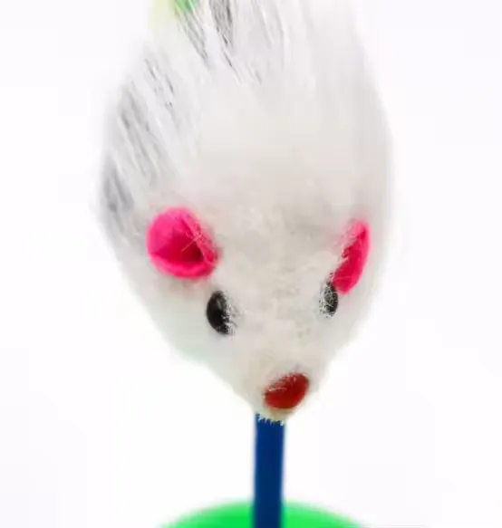 Cat Toy Mouse Self-Hey Funny Cat SticK Kitten Kitty Anti-Boring Artifact Feather Mouse Toy Interactive for Indoor photo-2