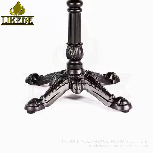 Cast Iron Coffee Table Legs Metal Black Removable Table Leg photo-5
