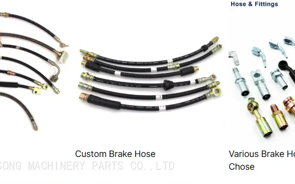 DOT Certified SAE J1401 FMVSS106 Standard OEM Automotive Brake System Custom Length Front & Rear Brake Clutch Hydraulic Flex Line Hose CAR Replacement photo-2