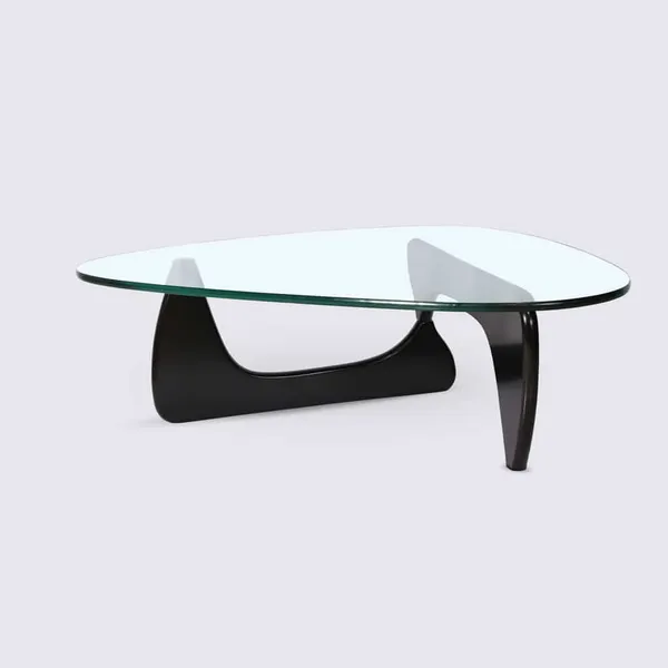Design Coffee Table in Black Ash Wood and 19mm Tempered Glass – Gio photo-3