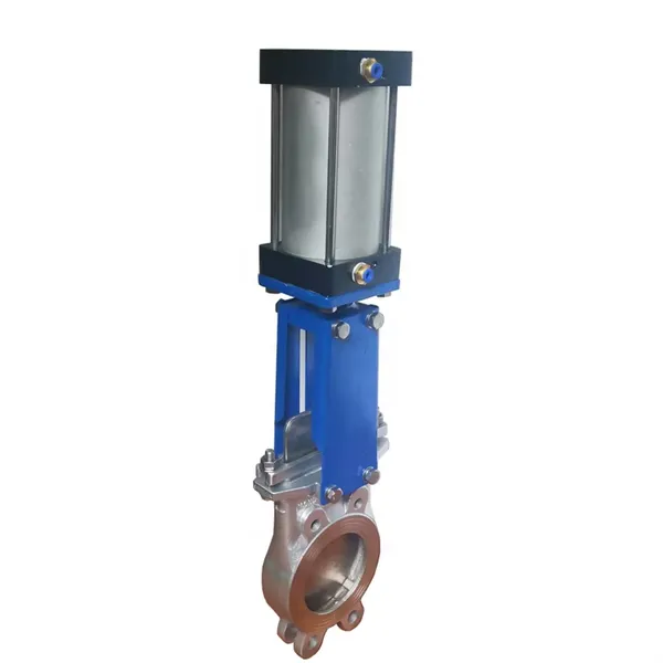 PZ73H-10/16 WCB Cast Iron Stainless Steel Manual/Pneumatic Valve Flange Wafer Type Knife Gate Valve photo-3