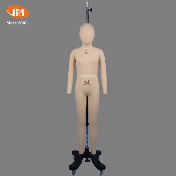Standard EU & US 10-year-old Girl Size Dress Form Full Body Mannequin, Professional for Children’s Wear Pattern Making and Fitting.