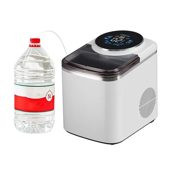 Custom Logo Portable Ice Maker Wholesale Automatic Electric Countertop Ice Machine Compact Design For Home Office RV Camping Use photo-3