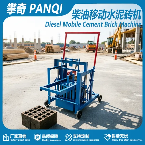 High Efficiency Diesel Mobile Concrete Block Making Machine Automatic Cement Brick Machine Price