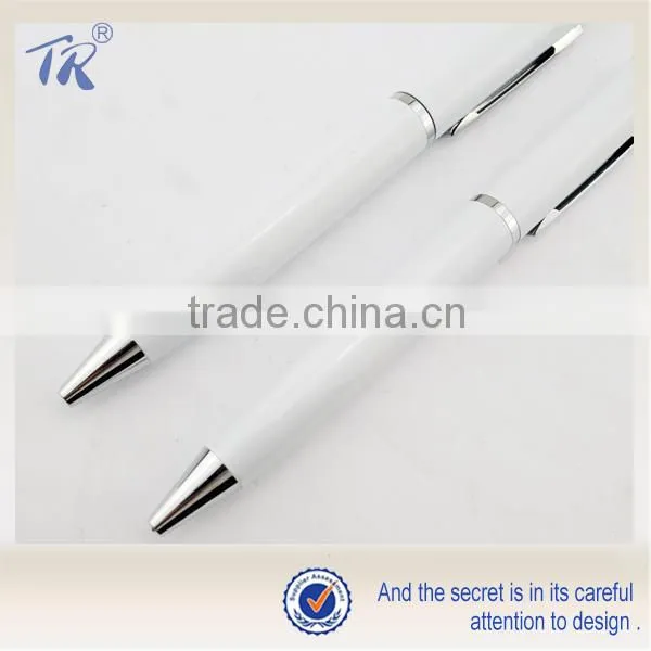 China Simple Design Promotional Metal White Touch Pen photo-2