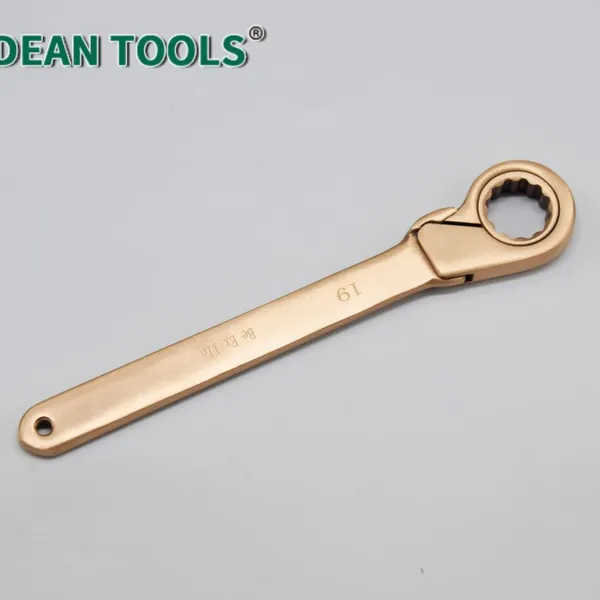 Aluminum Bronze Non-Sparking Self-Locking Wrench 46 Mm, 360mm, Hardened Anti-Corrosion Surface photo-3