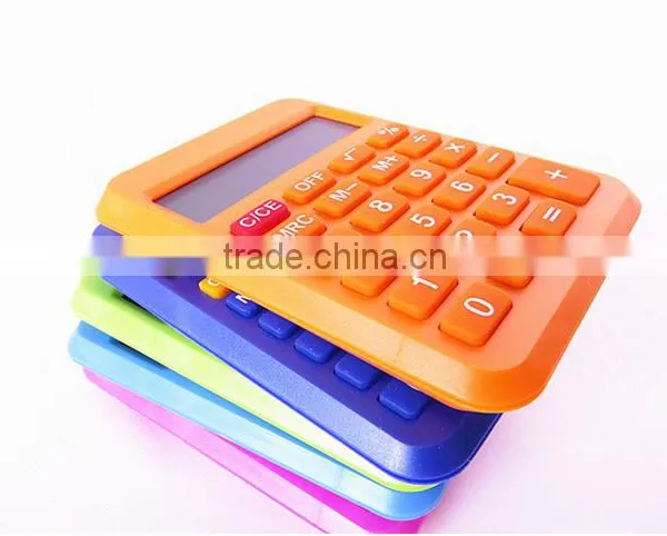 Korean Novelty 12 Digits LCD Destop Calculator With Solar Energy for Office photo-3