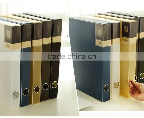 A4 Trasprent /frosted Fashion Plastic File Box With Fastener Suitable for Office photo-4