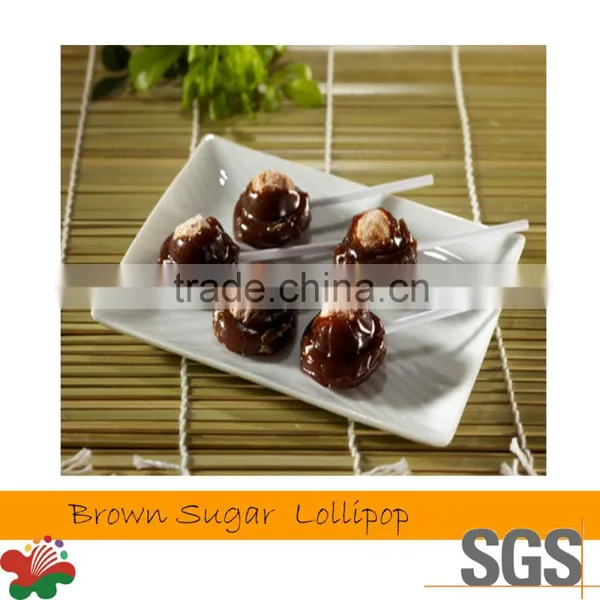 Health Care Candy With Dried Plum Brown Sugar Lollipop