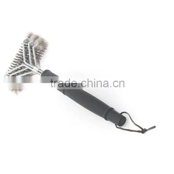 2016 New Revolution BBQ Grill Brush 3sided Barbecue Grill Cleaning Brush Oven Barbecue Grill Cleaner photo-2