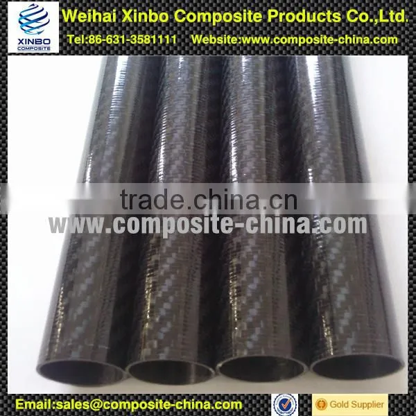 High Quality 3k Weave Large Diameter Carbon Fiber Tube photo-3