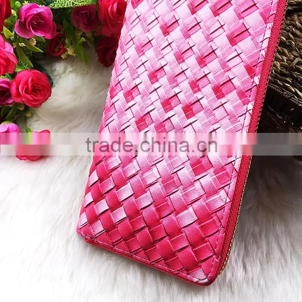 Good Qulity Hot Selling Ladies PU Leather Long Slim Multicolor Purse Women Wallet photo-6