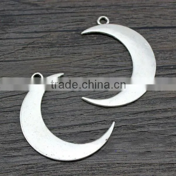 OEM Silver/Gold/Rose Gold/Gunblack Crescent Moon Pendant