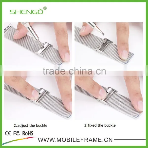 Stainless Steel Watch Strap Adapter Metal Connector 38mm/42mm For Apple Watch Band photo-2