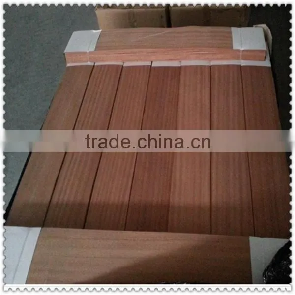 Natural Sapelli Wood Face Veneer Sapelli Veneer for Skateboard Veneer Factory photo-3