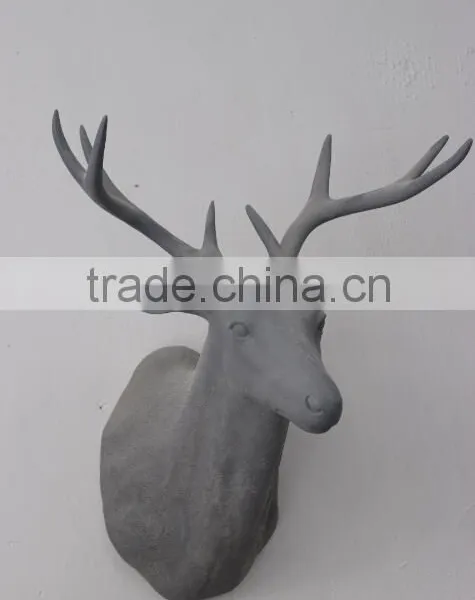 Deer Head Fiberglass Statue Animal Statues photo-5