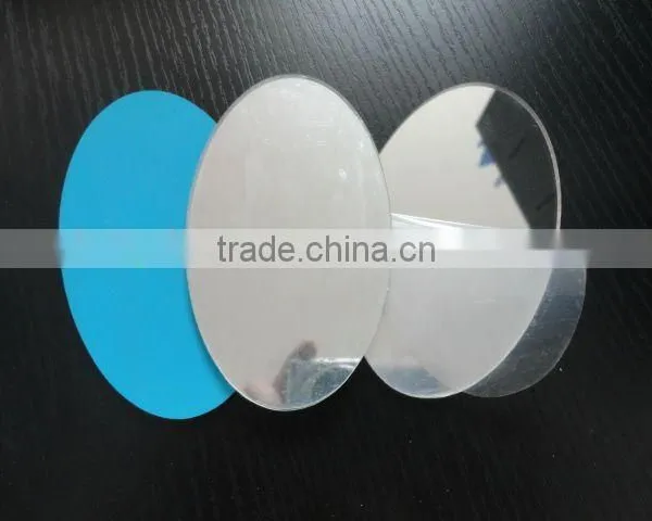 Oval Plastic Mirror Sticker