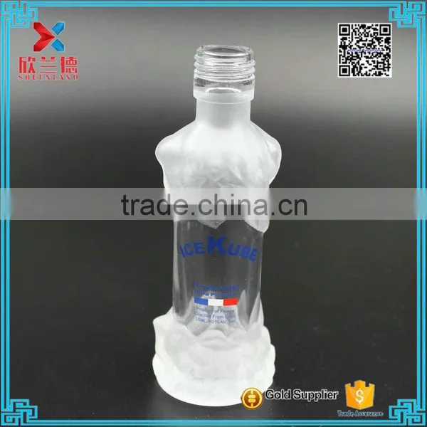 New Design 50ml Fancy Liquor Glass Wine Bottle With Logo Printing photo-2