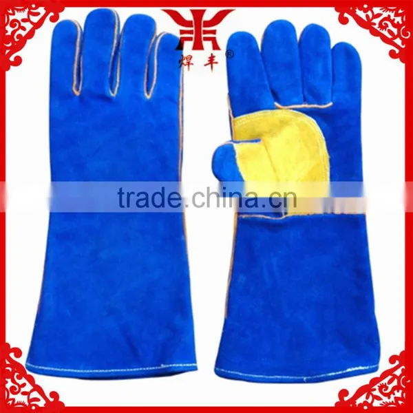 Different Types Cow Leather 14 " Welding Gloves photo-5