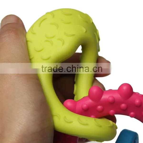 Wholesale 3 In 1 Rubber Funny Pet Chew Toys For Cat Puppies Dog Play Dental Teething Healthy Teeth Gums Resistant Bite Training photo-3