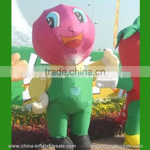 Factory Direct Sales Moving Inflatable Characters, Waking Cartoon Inflatable Cow Mascot Costume photo-4