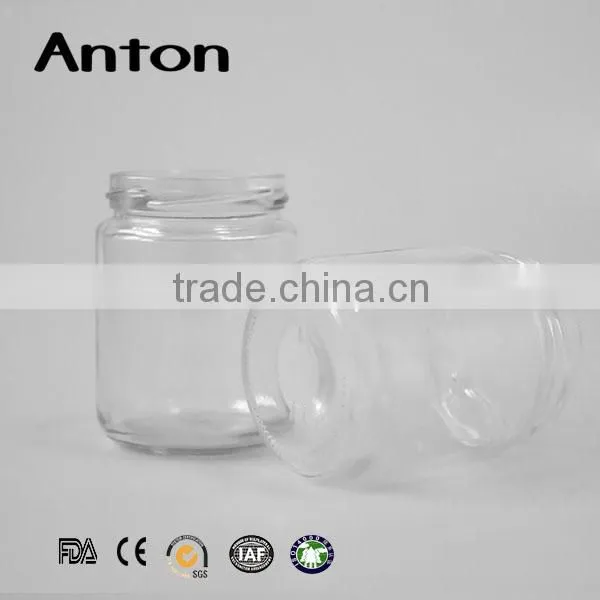 200ml Regular Shape Glass Jar With Screw Metal Lid photo-2