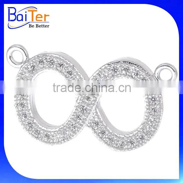 Custom Gold Plated 925 Sterling Silver Infinity Love Knot Pendant Charm Necklace Pendant photo-2