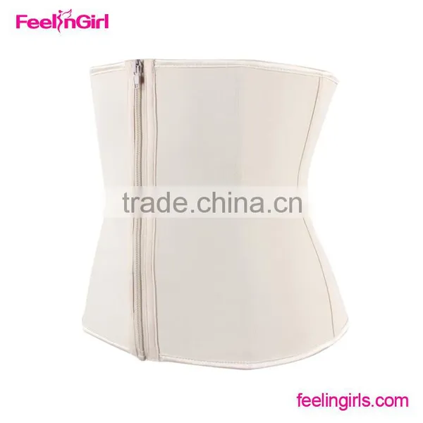 Wholesale Beige Clip And Zip Waist Cincher Corsets photo-6