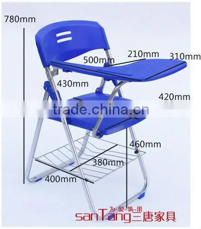Folding School Chair With Writing Pad,school Chair With Writing Board1074C photo-3