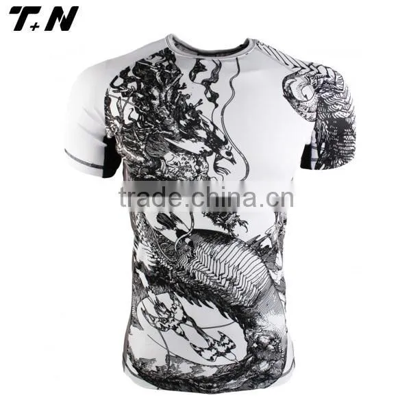 Sublimation Compression Shirt Men Custom photo-4
