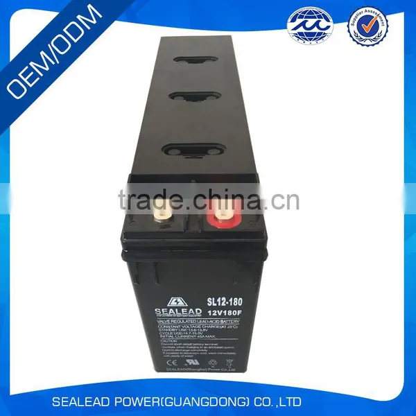 Low Price 12v 180ah Solar Battery for Railway Atation Front Terminal Battery photo-3