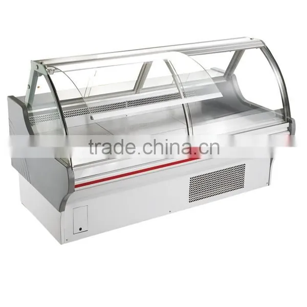 Hot Sales Dishes Showcase Display Cabinet / Supermarket Dishes Showcase