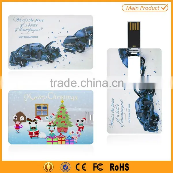 Plastic Custom Business Card Usb Flash Drive 2GB photo-3