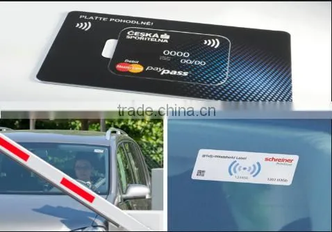 Customize RFID Windshield Tag for Drives Cashless Parking System Rfid Sticker photo-2
