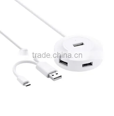 Cheapest 4 Ports Mini Media USB2.0 Hub With Led Light photo-5