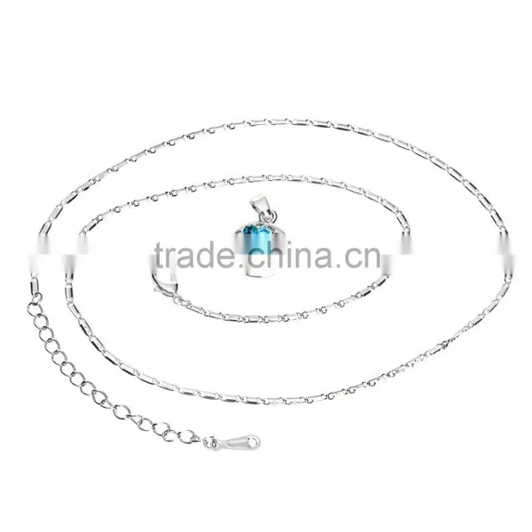 2016 Real White Gold Plated Crystal Chain Jewelry Zircon Colorized 18k Necklace Quality Choice Supplier's Choic photo-6