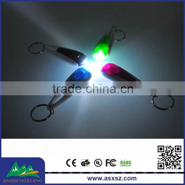 Beautiful Design Glow In The Dark Mini Flashlight Keychain LED Factory photo-2
