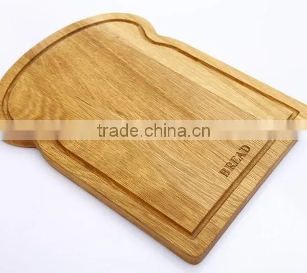 Creative Kitchen Bread Shaped Acacia Wooden Cutting Board photo-3