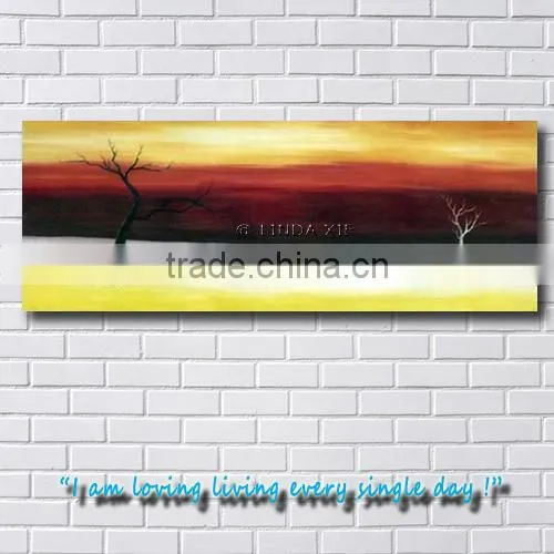Modern Handmade Art Abstract Tree Acrylic Painting