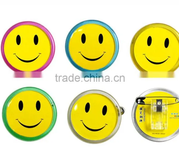 Acrylic Smile Badge Holder Transparent Smile Badge Holder photo-5