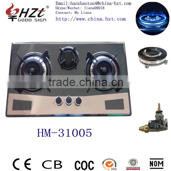 2015 Best LPG Used Stoves Gas Hobs 3 Burner