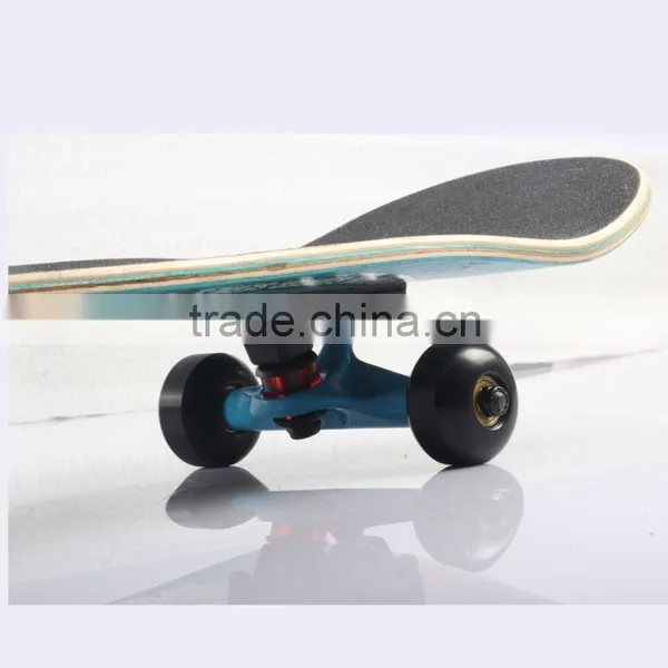 Four Transparent Wheel Skateboard Canadian Maple Complete 4 Wheel Skateboard 100 Canadian Maple Skateboards OEM photo-2