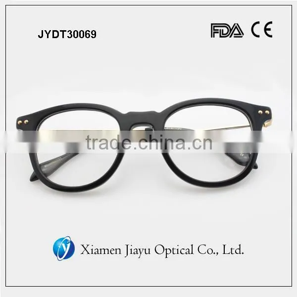 Handmade Acetate Round Metal Frame Reading Glasses photo-2