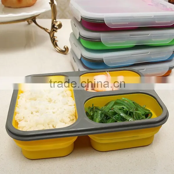 Plastic Containers Silicone Lunch Box for Kids photo-2