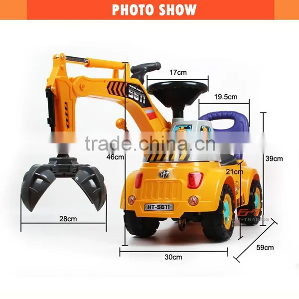 Children Plastic Manual Ride on Car for Sale photo-4