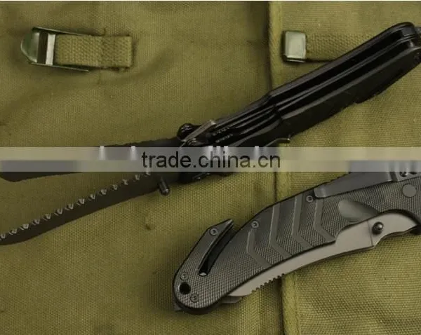 OEM 5Cr13 Stainless Steel Titanium Coating Blade Folding Knife photo-3
