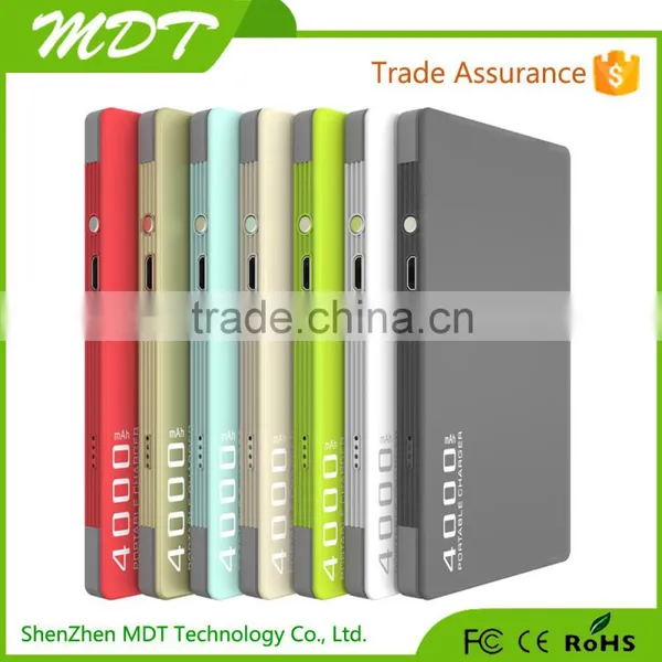 4000mah Backup Power Bank Mobile Phone Charging Built in Cable Power Bank for Iphone photo-2