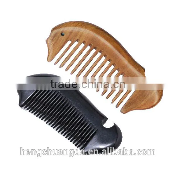 Nature Fish Shaoed Customized Sandal Wood Hair Comb photo-5